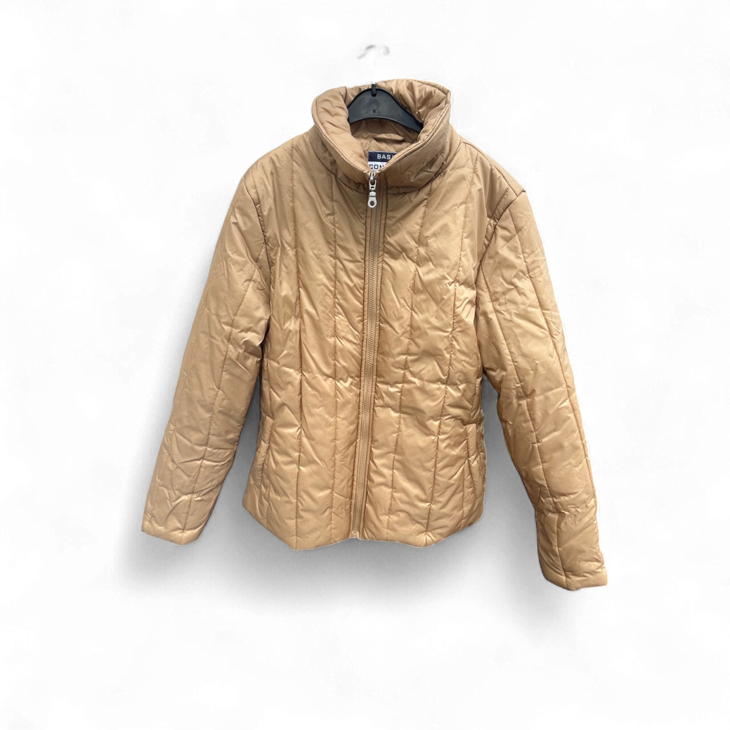 Basic Concept Jacke Damen Gr 42 Beige Übergangsjacke Klassisch Warm Top Zustand