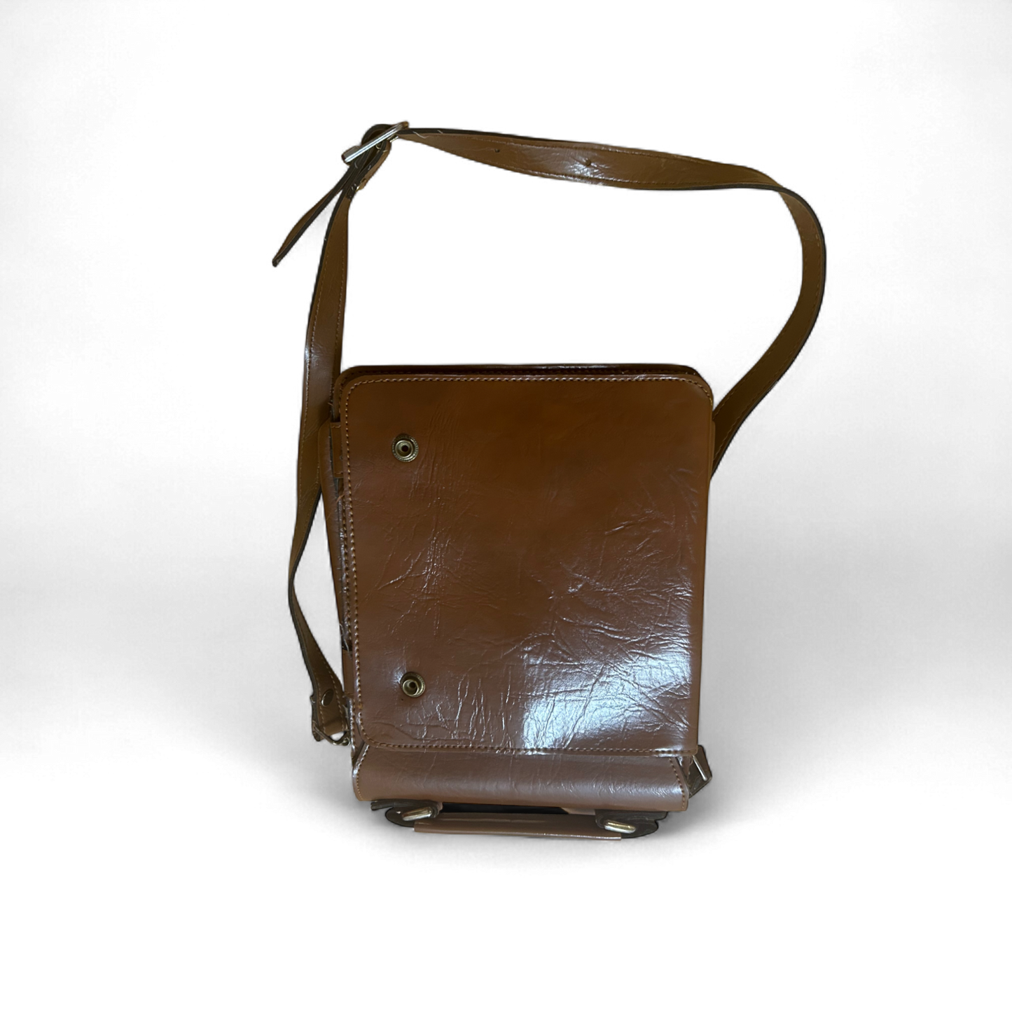 👜 Satisburrys Ledertasche Braun – Vintage – Drehverschluss 🧳
