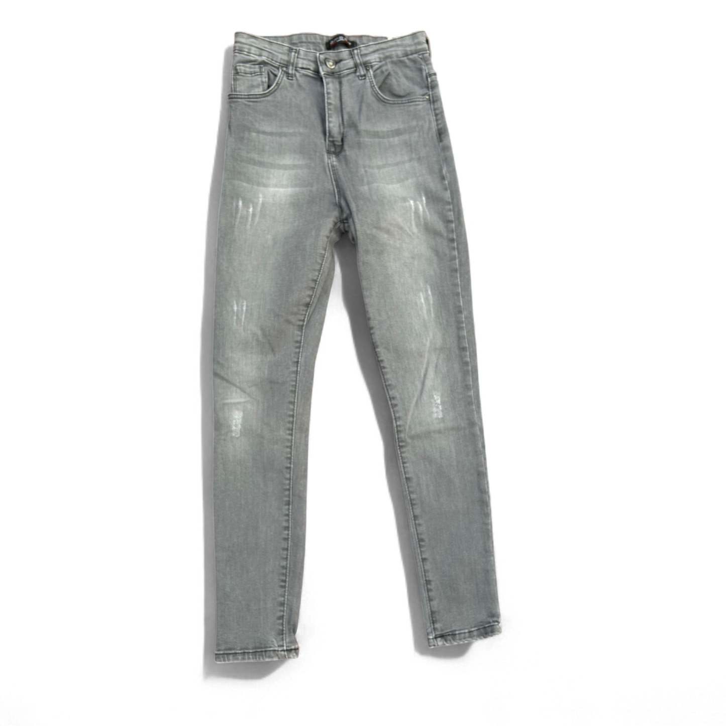 👖 Damen Jeans Grau Gr. 28 – Used Look & Stretch 🖤