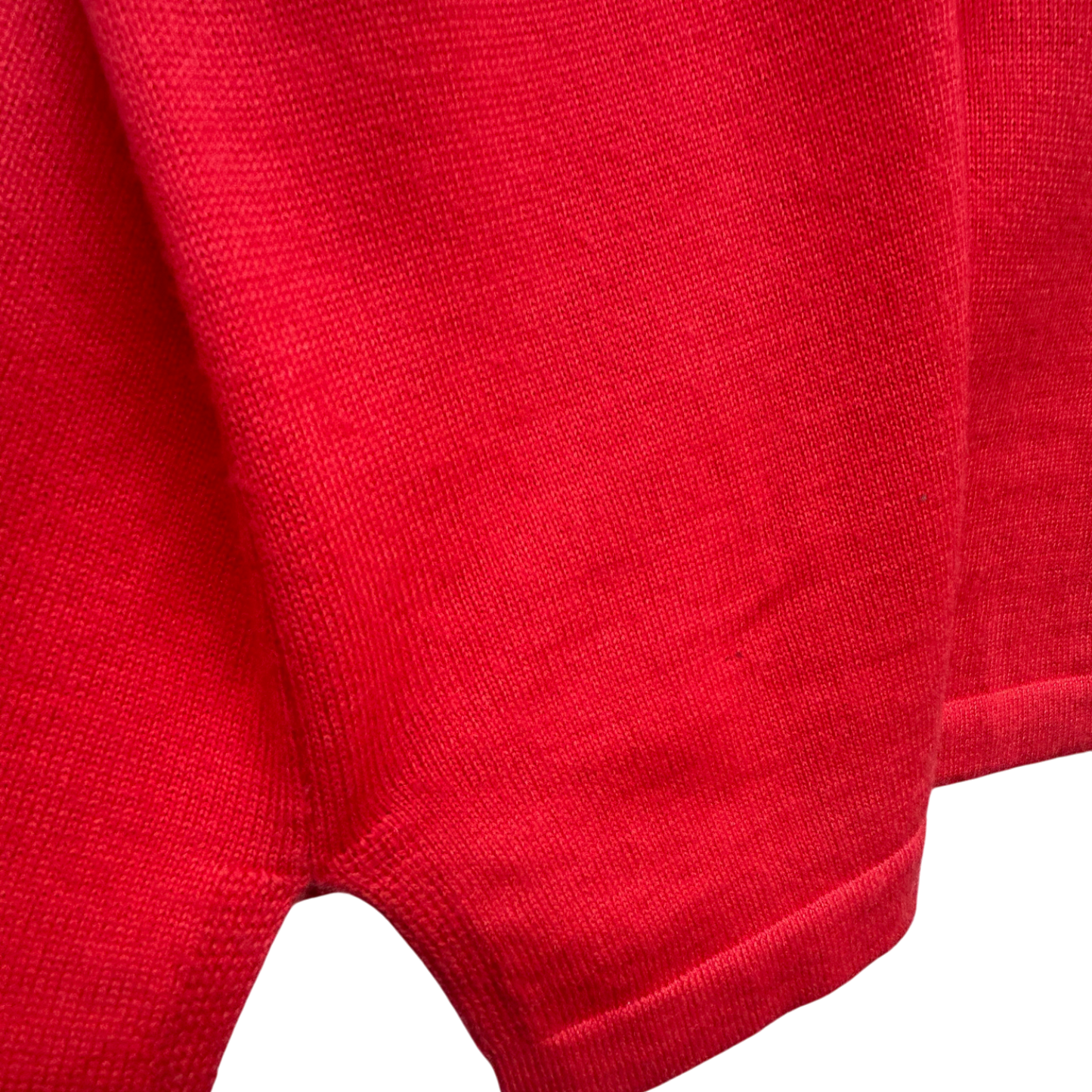 Adagio Pullover Damen Gr 48 Rot Langarm Wollmix Seitenschlitze Feinstrick Elegant