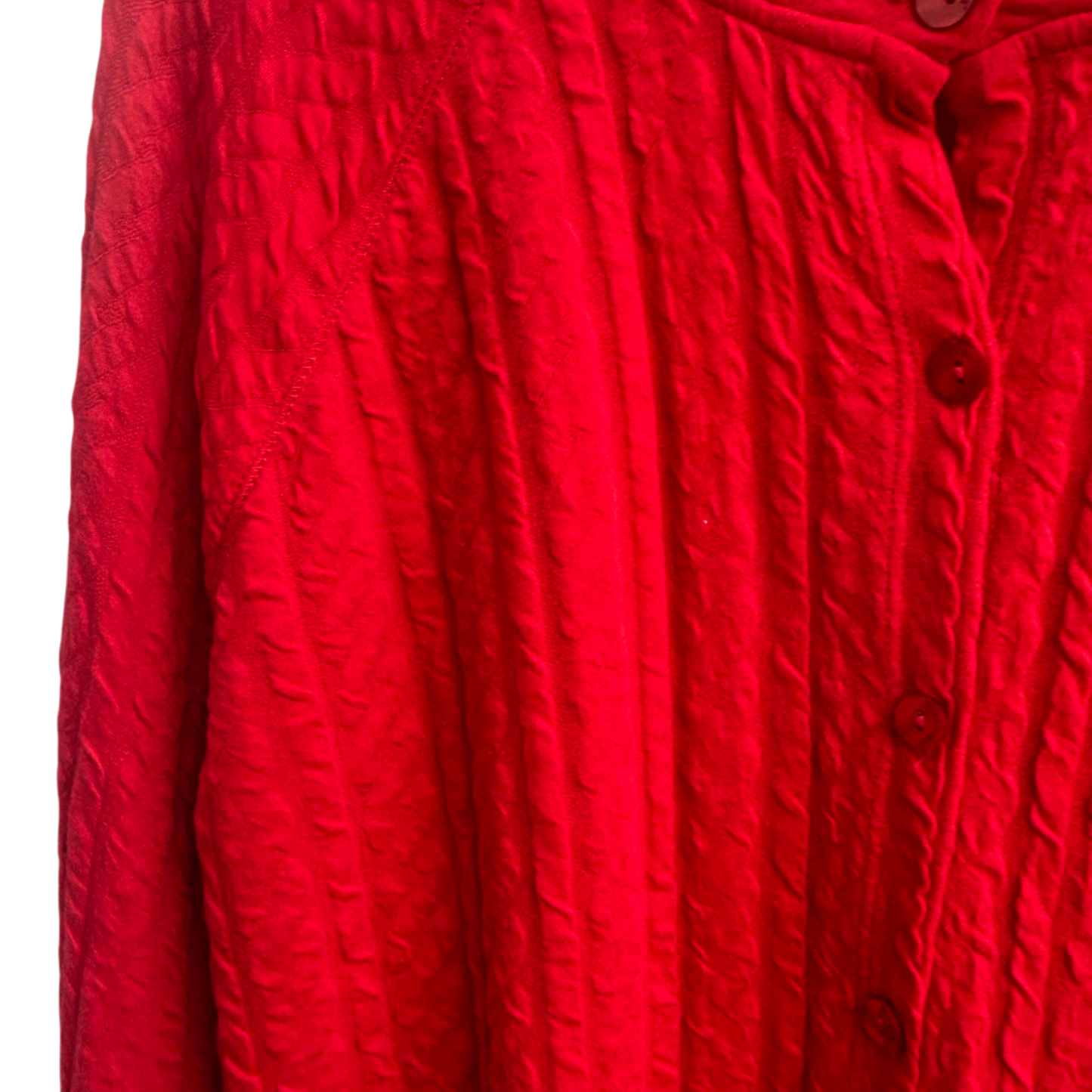 Strickjacke Damen Rot Cardigan Struktur Gr 40 Baumwolle Backstage Elegant
