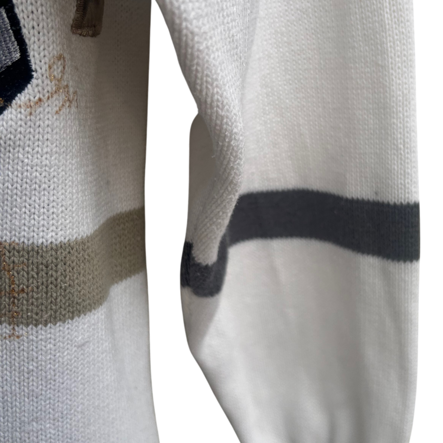 Vintage Herren Strickjacke Joy E Fun Gr M 100 Prozent Cotton Applikationen Retro