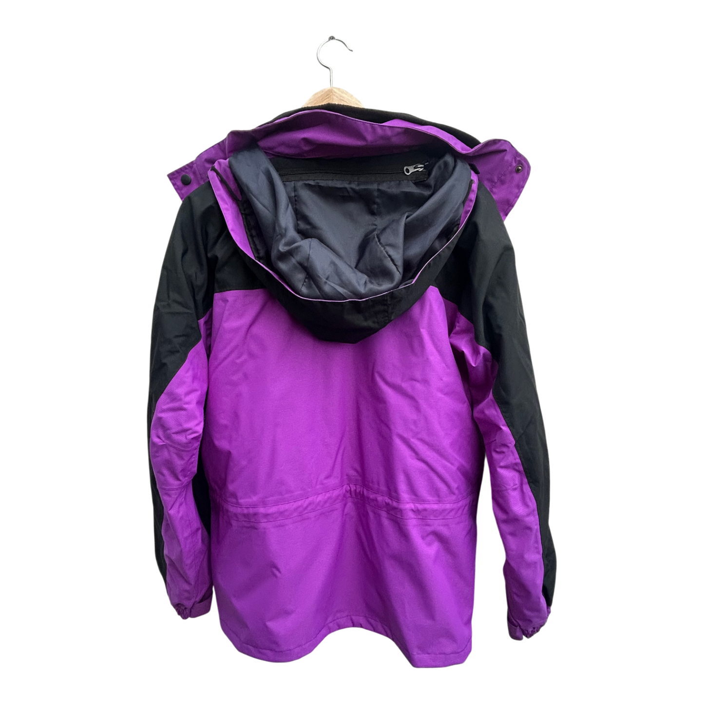 NEU AiiKo Outdoorjacke Violett 2in1 Gr M  Fleece Kapuze Nepal Unisex