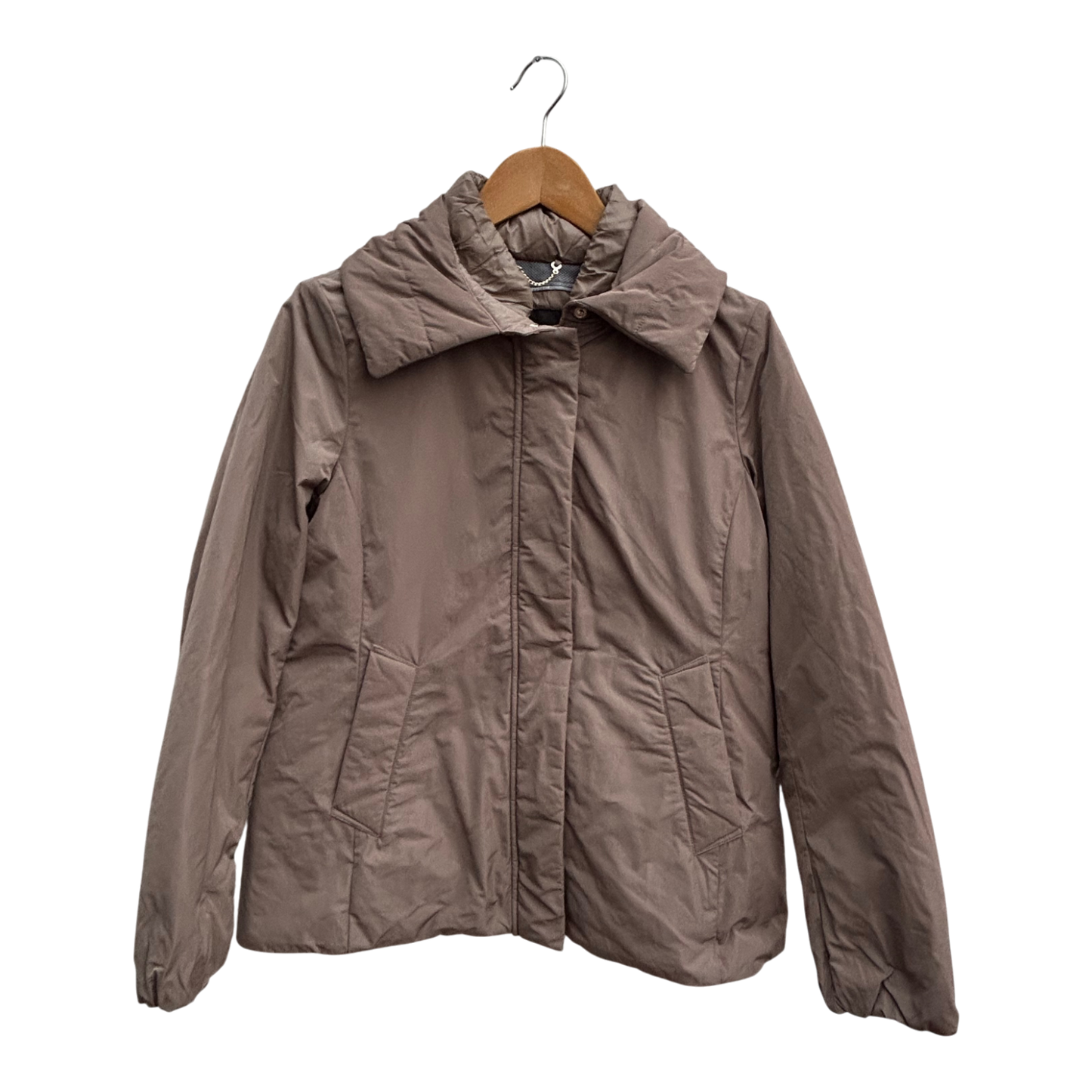 Geox Respira Jacke Damen Gr 36 Beige Übergangsjacke Atmungsaktiv 2 Wege Zipper