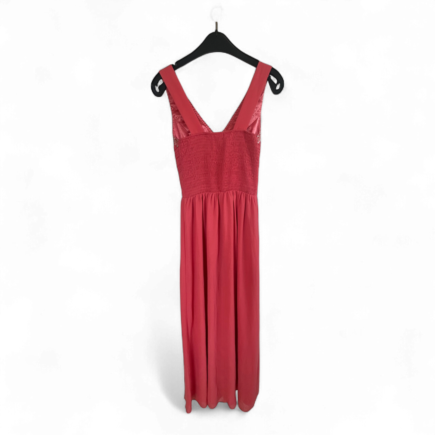 Floyd Kleid Damen Dress Damenkleid Gr. 34 Koralle Abendkleid Elegant Schimmernd