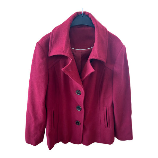 CANDA Damenjacke Rot Gr 48 – Wollmix – Klassisch & warm – Excellent - Winter