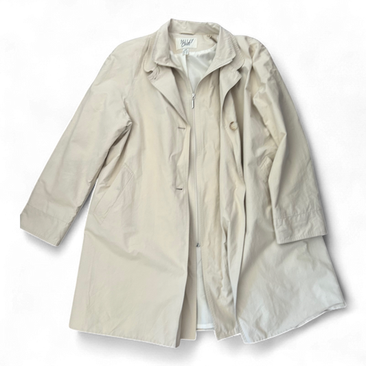 Milo Coats Damen Trenchcoat Beige Gr 40 – Wasserabweisend mit Schulterpolstern