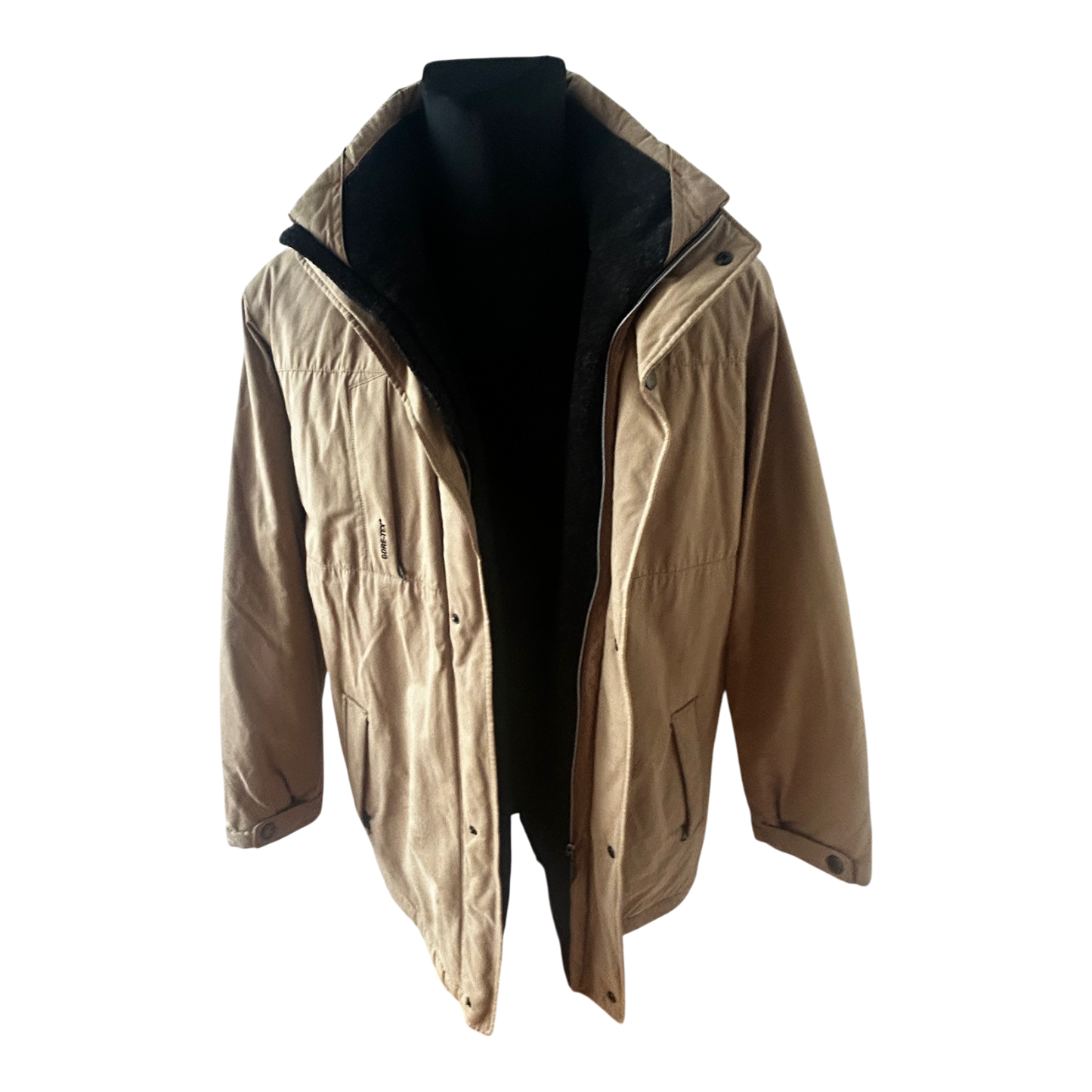 Bugatti Gore Tex Herrenjacke Gr 54 Beige Winterjacke Warm Wasserdicht Robust