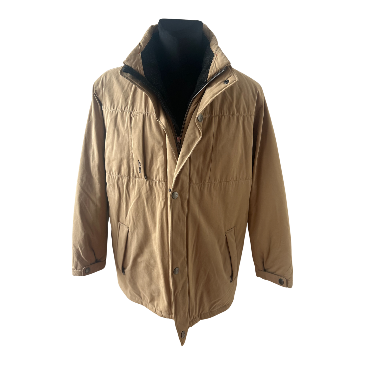 Bugatti Gore Tex Herrenjacke Gr 54 Beige Winterjacke Warm Wasserdicht Robust