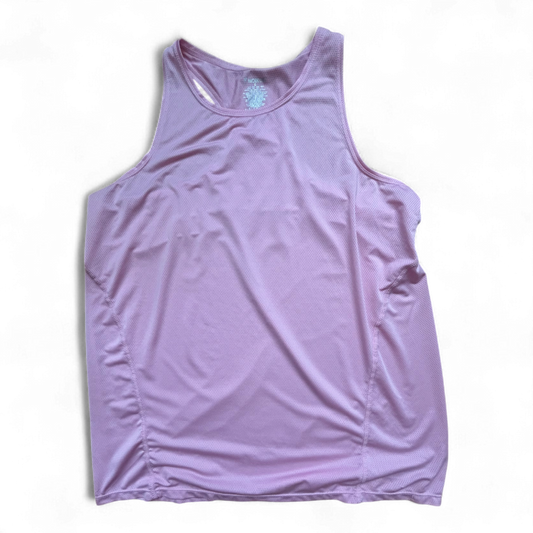 Workout Damen Top L Rosa Sportshirt Atmungsaktiv Racerback Training