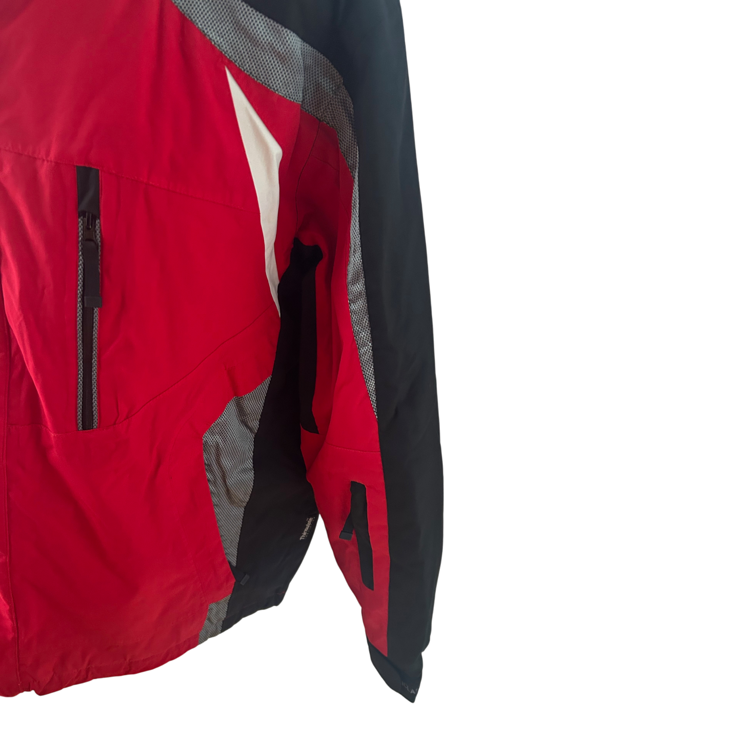 Multitex Herren Skijacke XL Rot Schwarz Outdoor Jacke Winter Funktionsjacke Gr 56