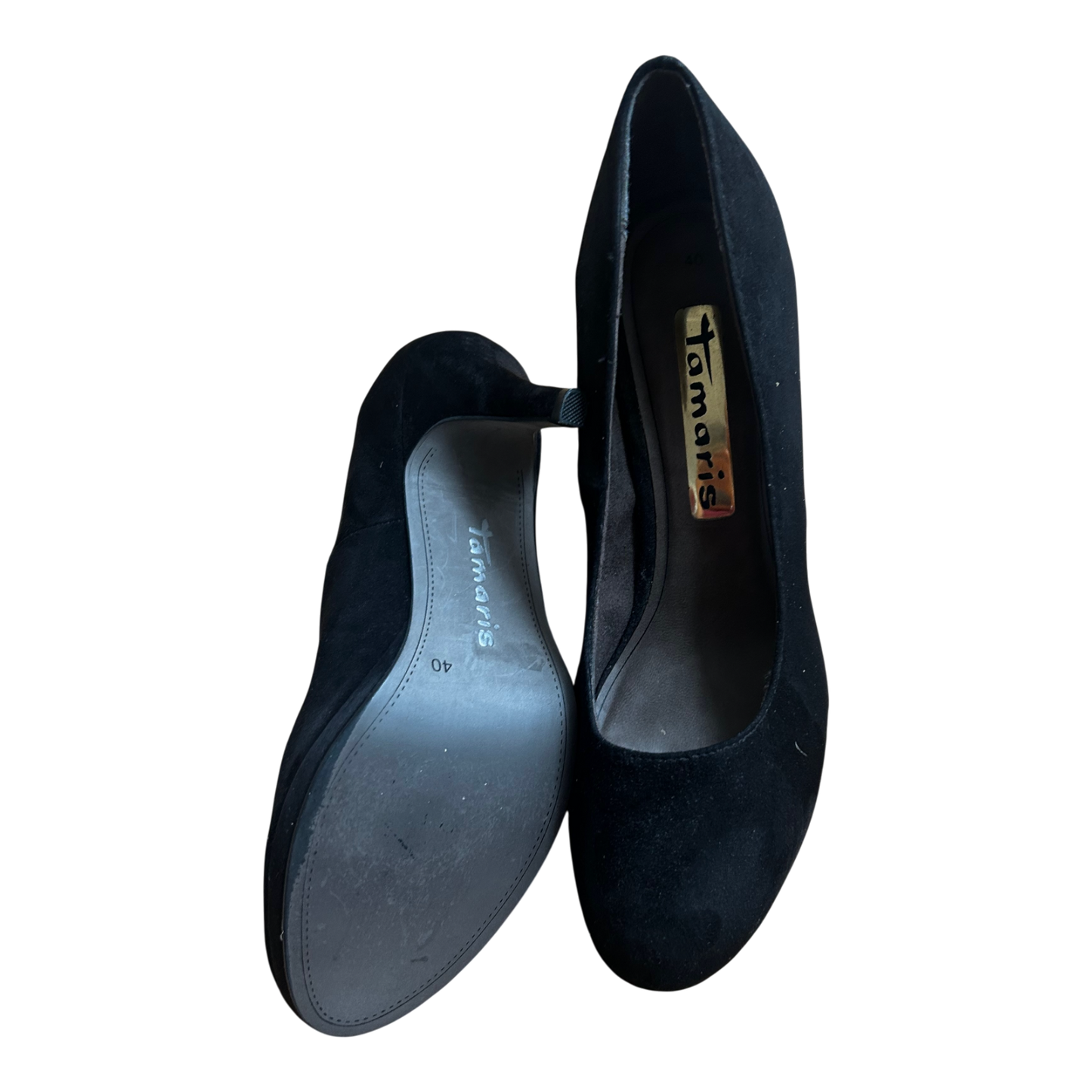 Tamaris Pumps Damen Veganleder Schwarz Gr 40 Elegant Klassiker Absatzschuhe Komfort