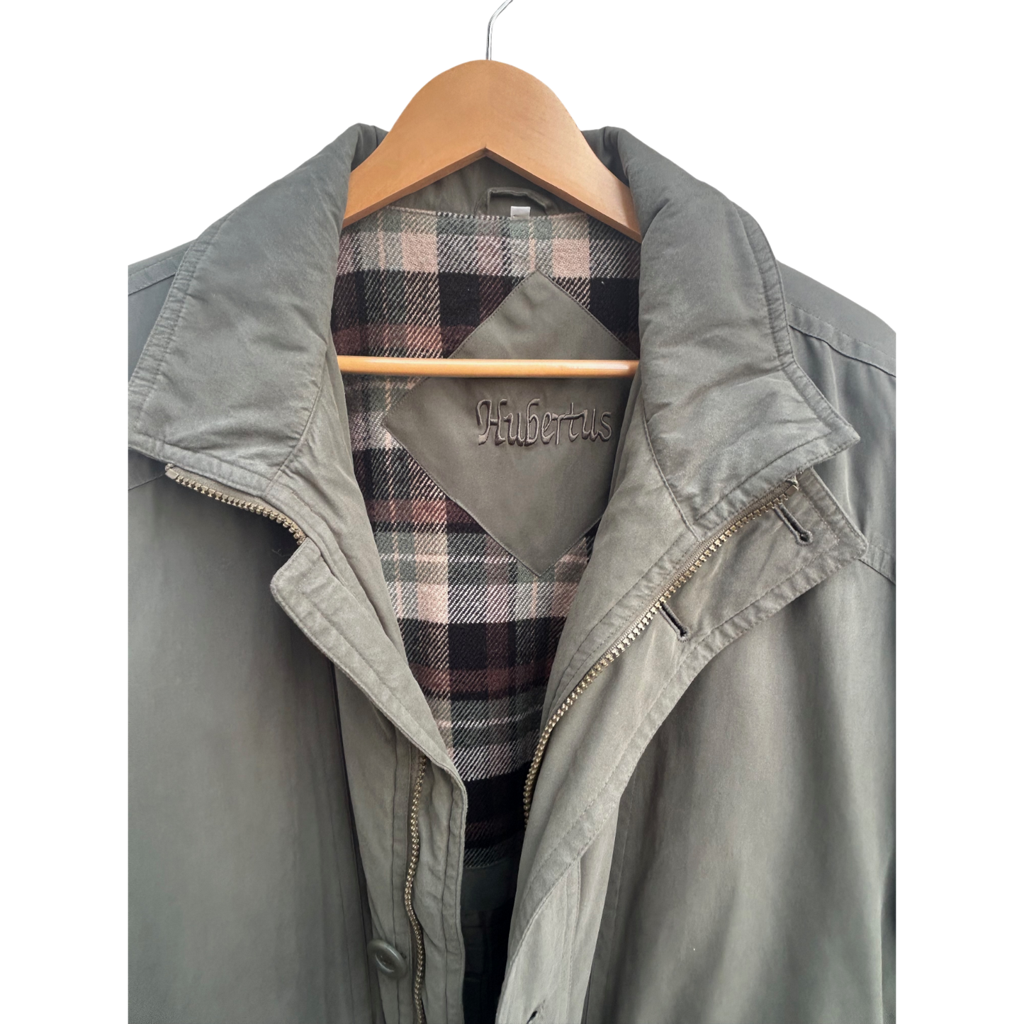 Hubertus Jacke Herren Jägerjacke Gr 52 Polyester Futter Karomuster Outdoor Fell