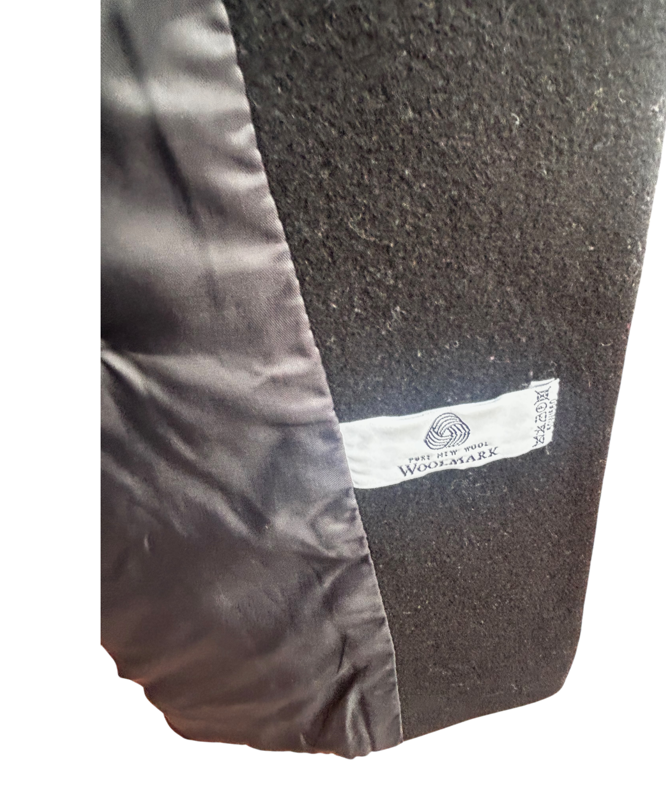 Mantel Herren Wollmantel Gr 52 Schwarz Doppelreiher Warm Klassisch Elegant Winter