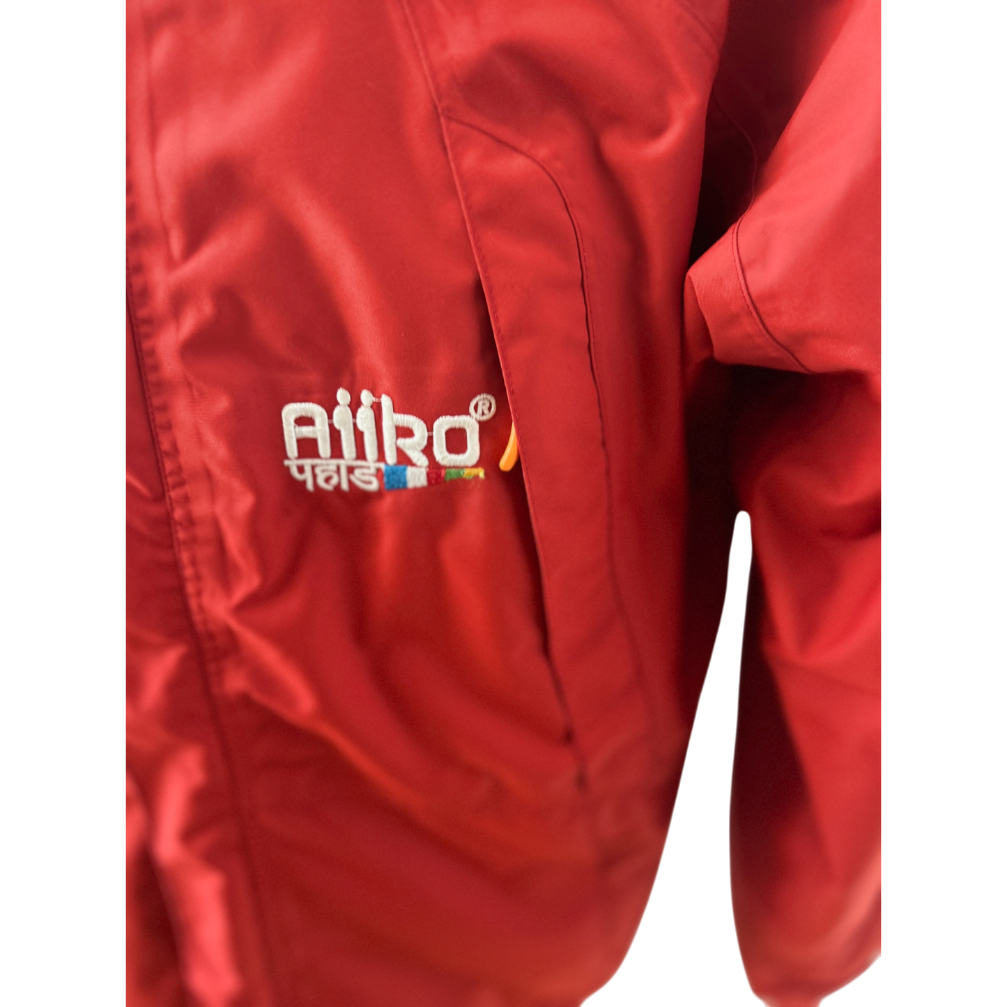 NEU AiiKo Outdoorjacke Rot 2in1 Gr M  Fleece Kapuze Nepal Unisex