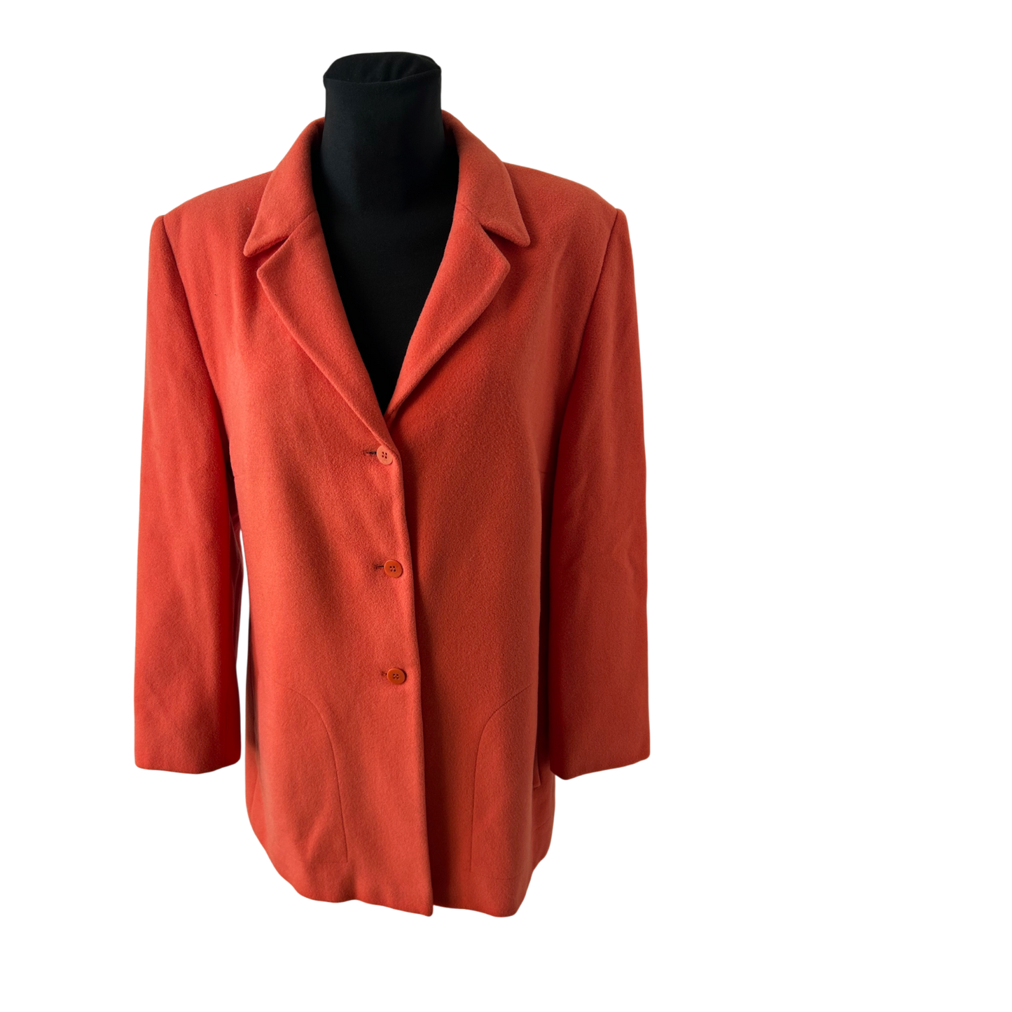 Gerry Weber Damen Jacke Gr 44 Orange Schurwolle Elegant Klassiker Blazer Stil