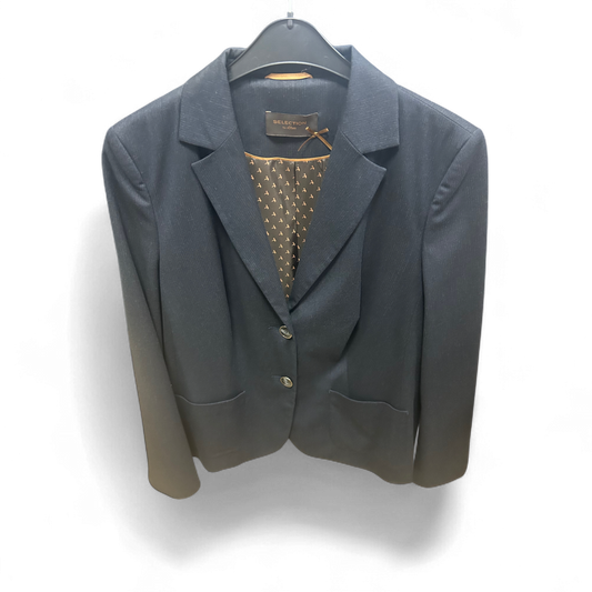 Selection by s.Oliver Damen Blazer Dunkelgrau Gr 46 Business Stretch Elegant