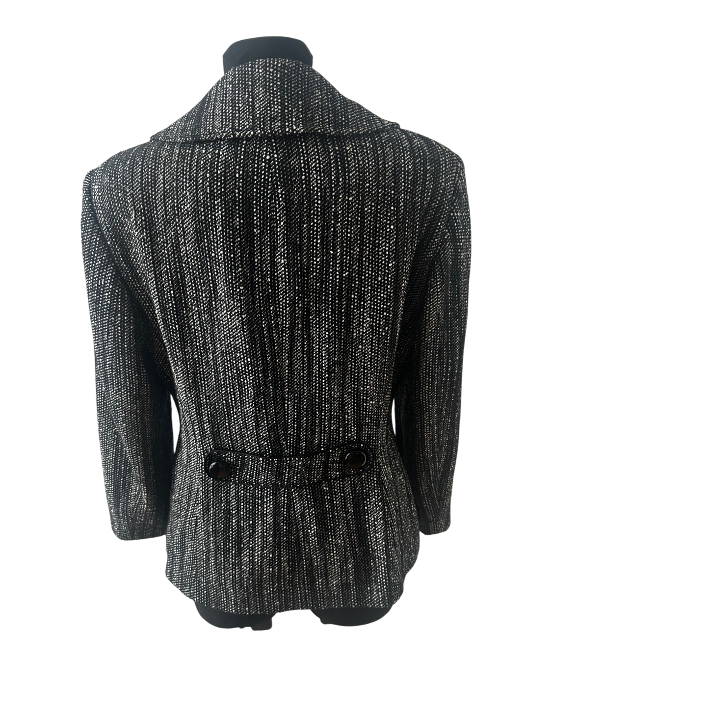 Betty Barclay Blazer Damen Jacke Gr 42 Schwarz Weiss Muster Elegante Ubergangsjacke