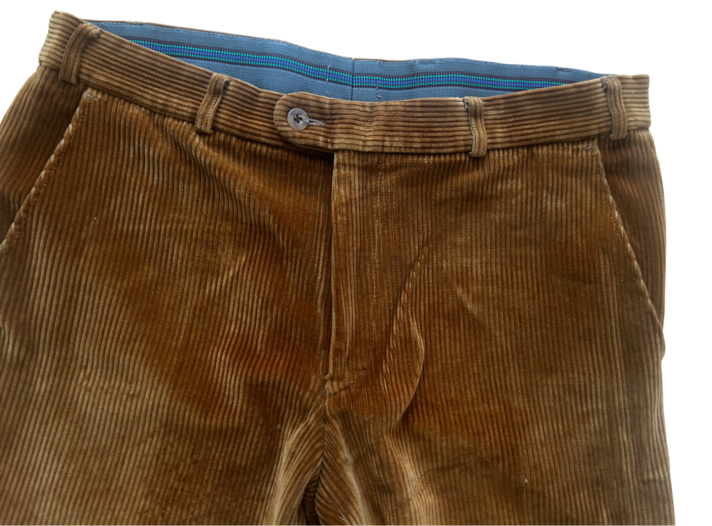 Herren Cordhose DuPont Teflon Braun Gr 25 Gerade Passform Baumwolle