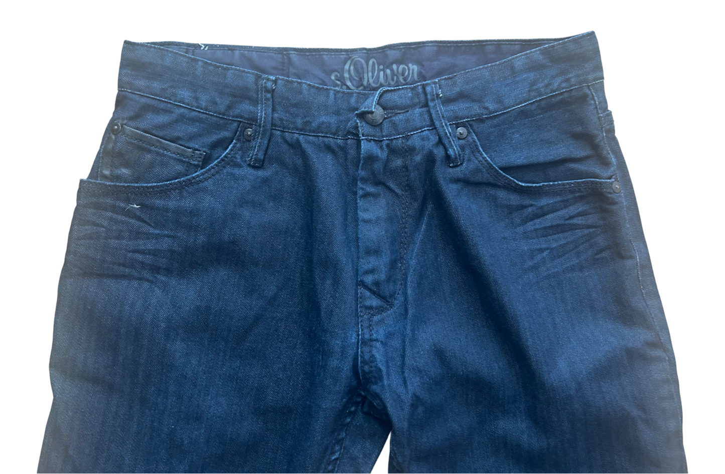s.Oliver Herren Jeans Blau Denim Regular Fit Gr 30 32 Klassisch Alltag