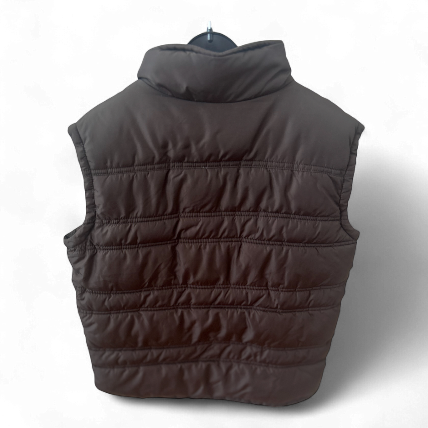 Pocopiano Weste Braun Gr 140 Stepp Outdoor Look Badge Reißverschluss Kinder
