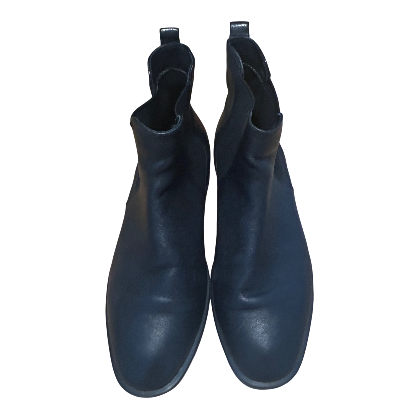 Ecco Stiefeletten Damen Schuhe Gr 39 Schwarz Leder Chelsea Gummizug Portugal