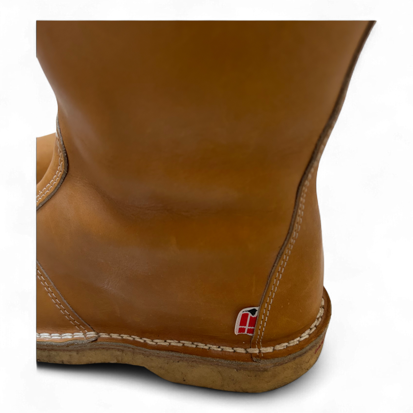 Danske Loppen Lederstiefel Braun Gr 40 Gefüttert Neu Enger Schaft Echtleder Dänemark