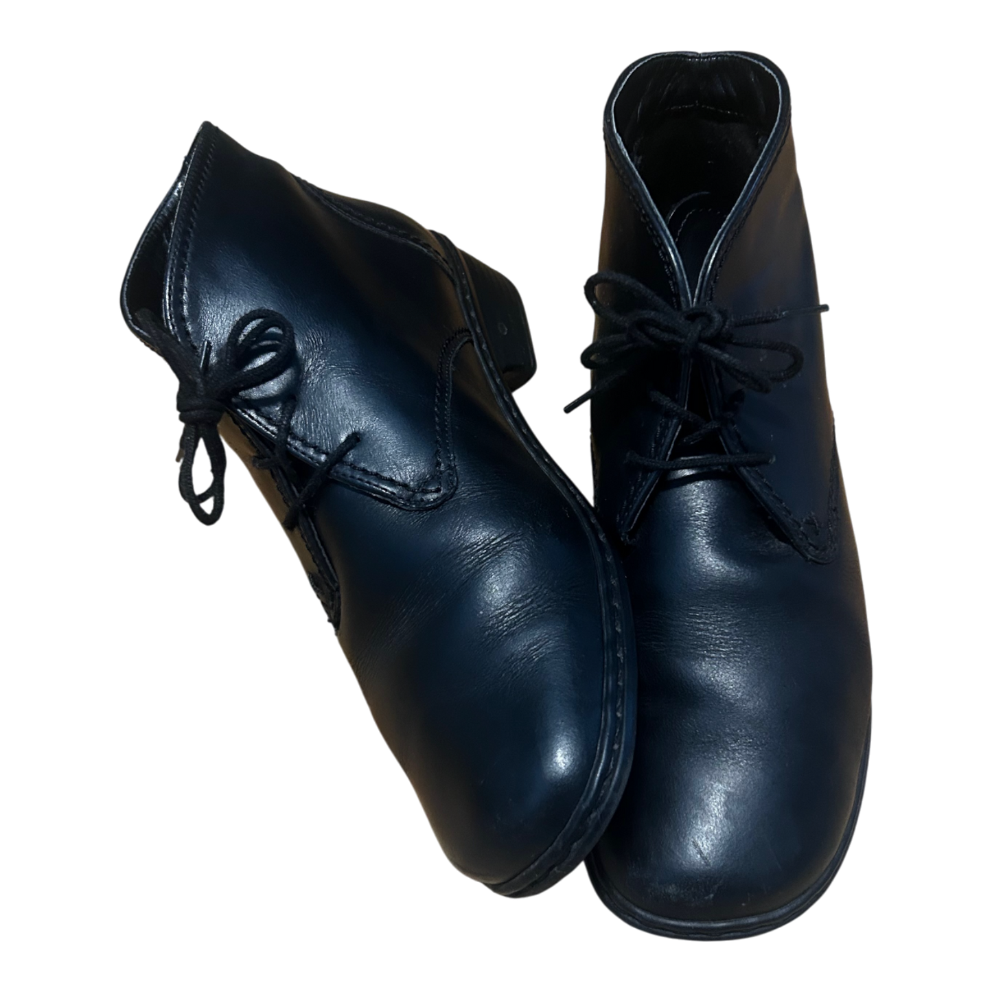 Jenny by ARA Damen Stiefeletten Gr 38,5 Schwarz Leder Schnürschuhe Gefüttert Komfort