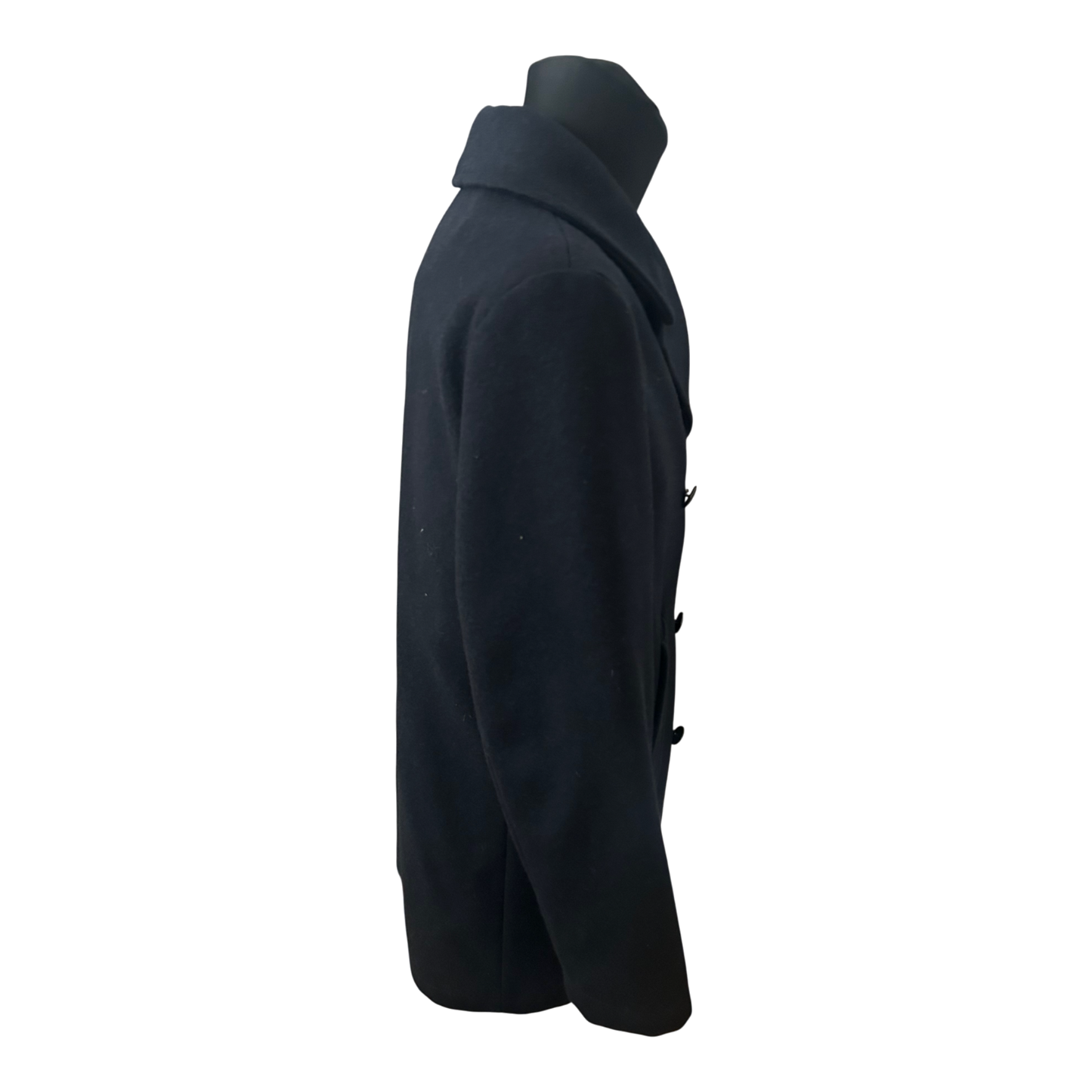 Dalmard Marine Herren Cabanmantel Gr 50 Dunkelblau Schurwolle Frankreich