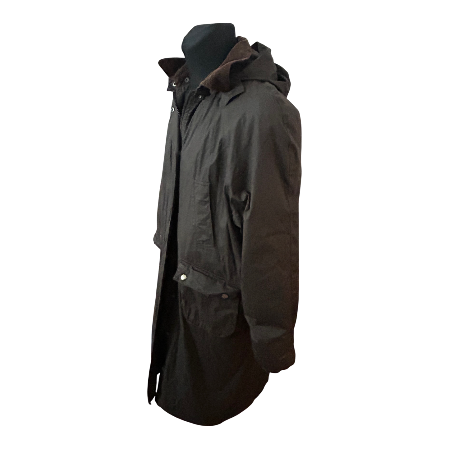 Loesdau Mantel Herren Outdoor Jagdmantel Baumwolle Polyester Gr L Braun