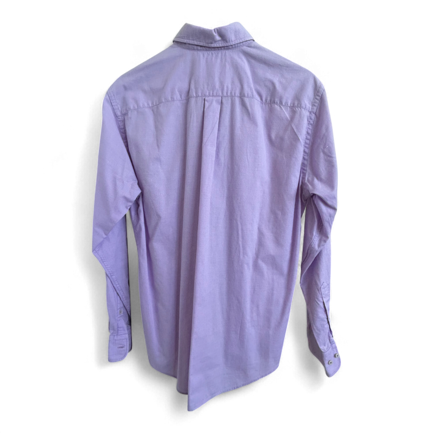 Fynch Hatton Hemd M (39/40) lila Baumwolle Button Down Baumwollhemd Langarm