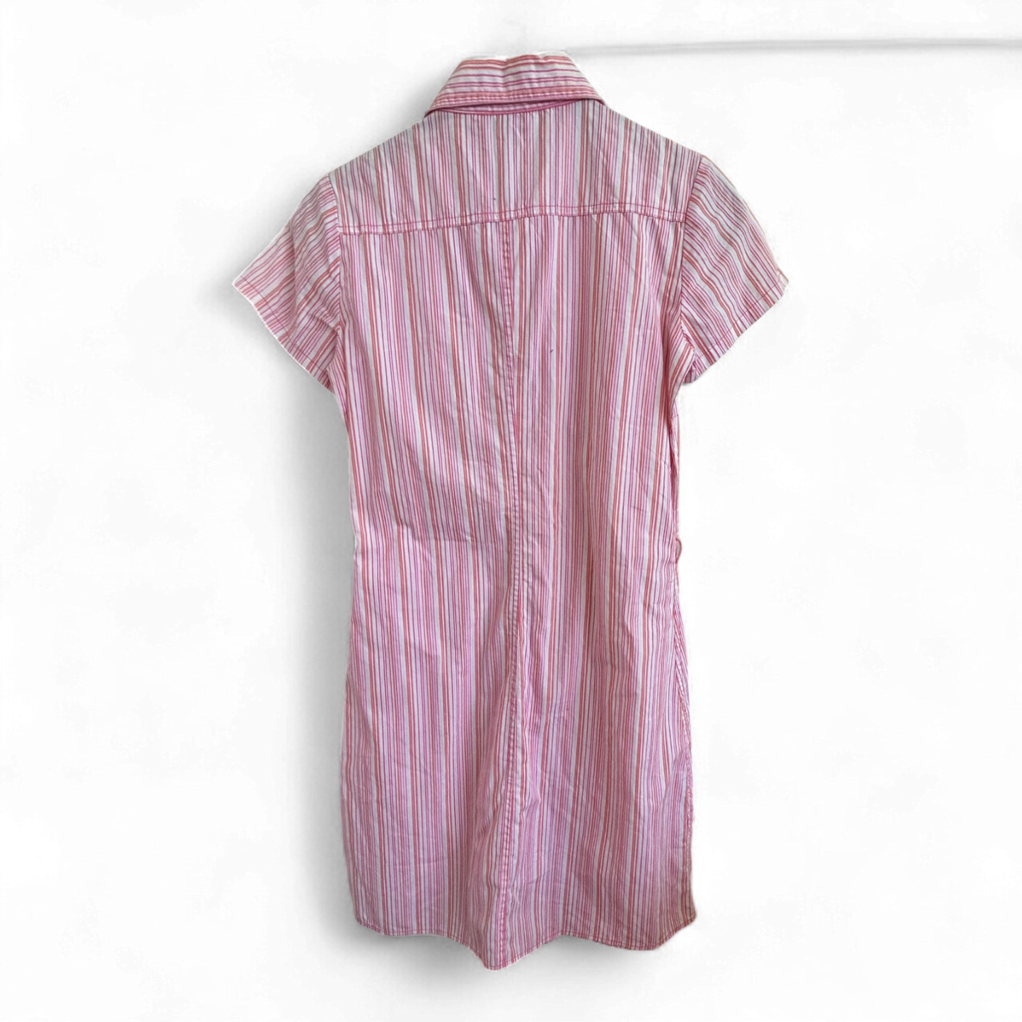 Gestreiftes Hemdblusenkleid X-Tract Girl Gr 164 rosa weiß 100 % Baumwolle