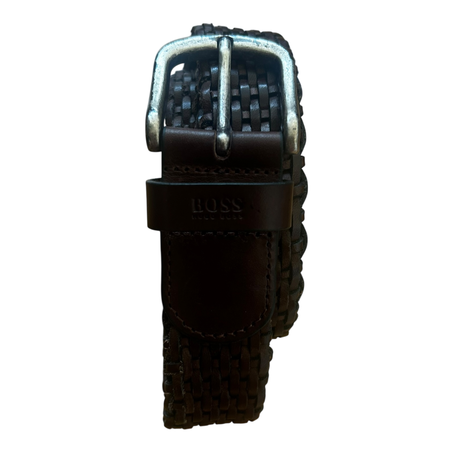 BOSS Herren Gürtel 90 cm Used Look Leder Gürtel Klassisch Vintage