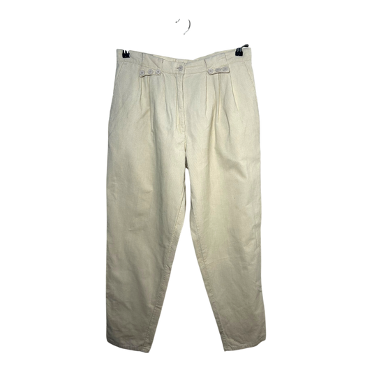 Madeleine Damen Feincordhose Beige Gr 42 Baumwolle Klassisch Elegant Vintage