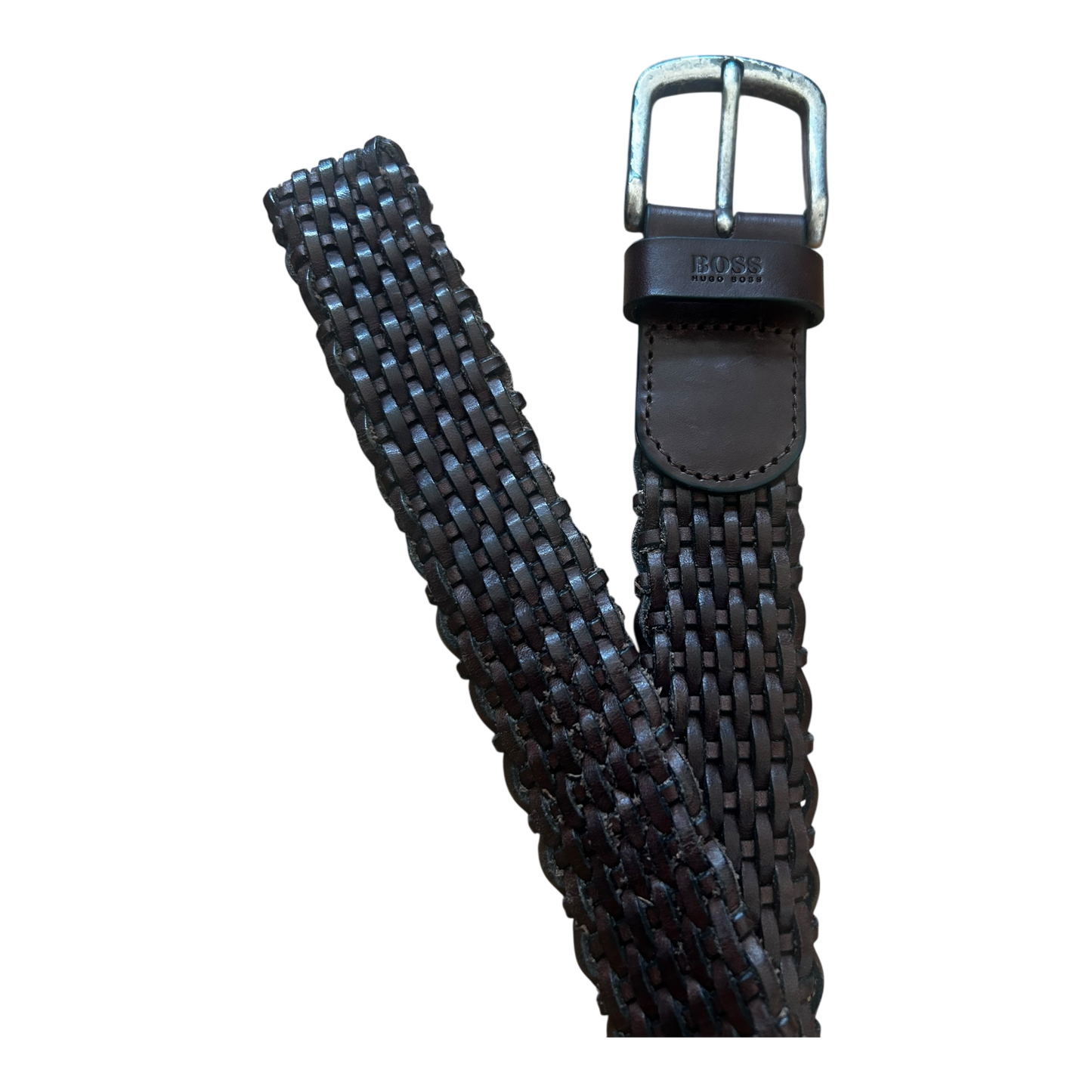 BOSS Herren Gürtel 90 cm Used Look Leder Gürtel Klassisch Vintage