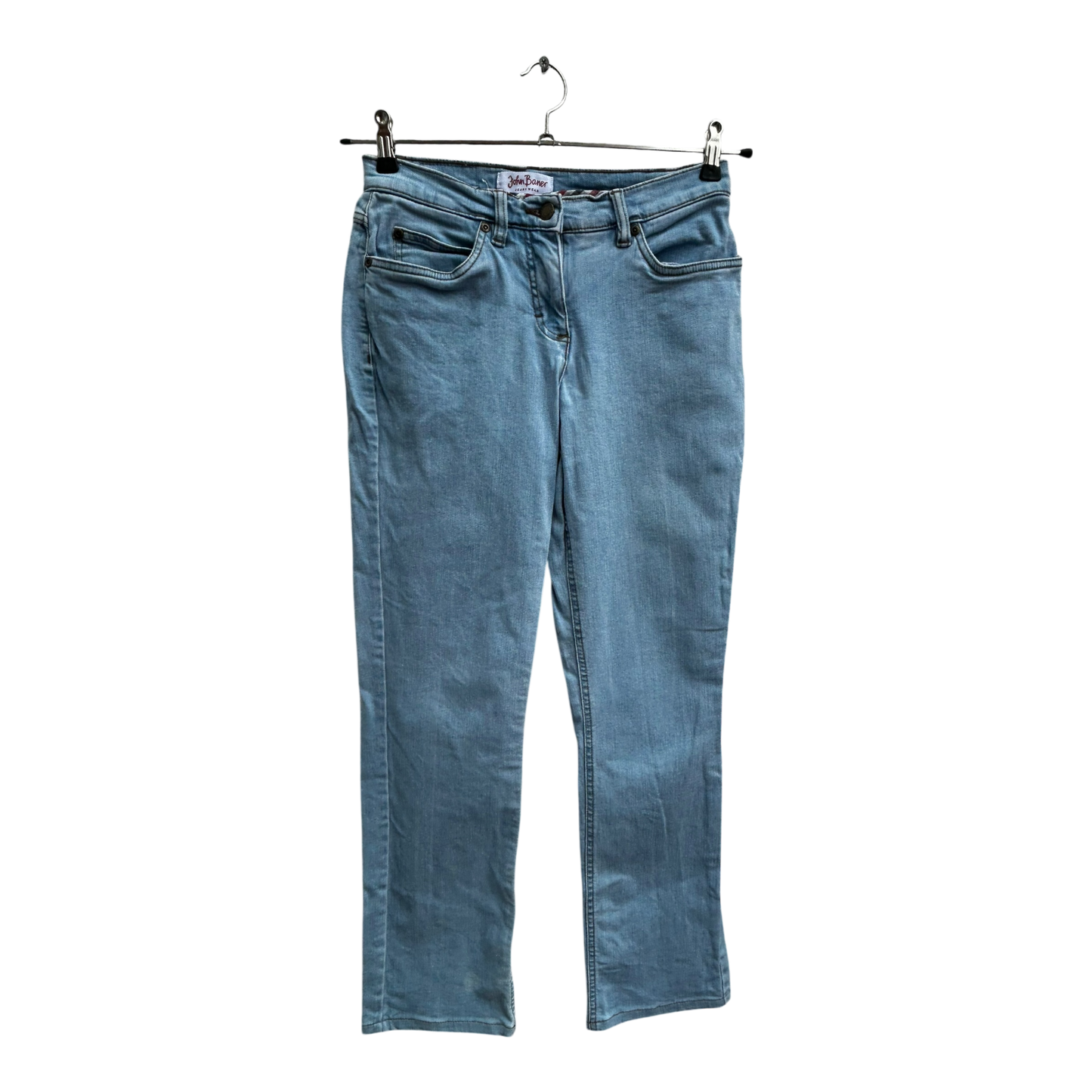 John Baner Damen Jeans Hose Gr 36 Blau Baumwolle Elasthan Stretch