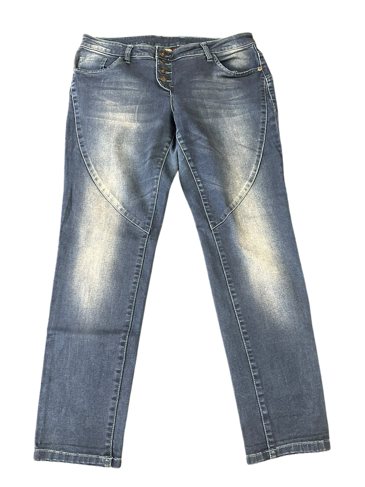 Rainbow Jeans | Gr. 42 | Blau | Regular Fit | Damen Jeans - Hose