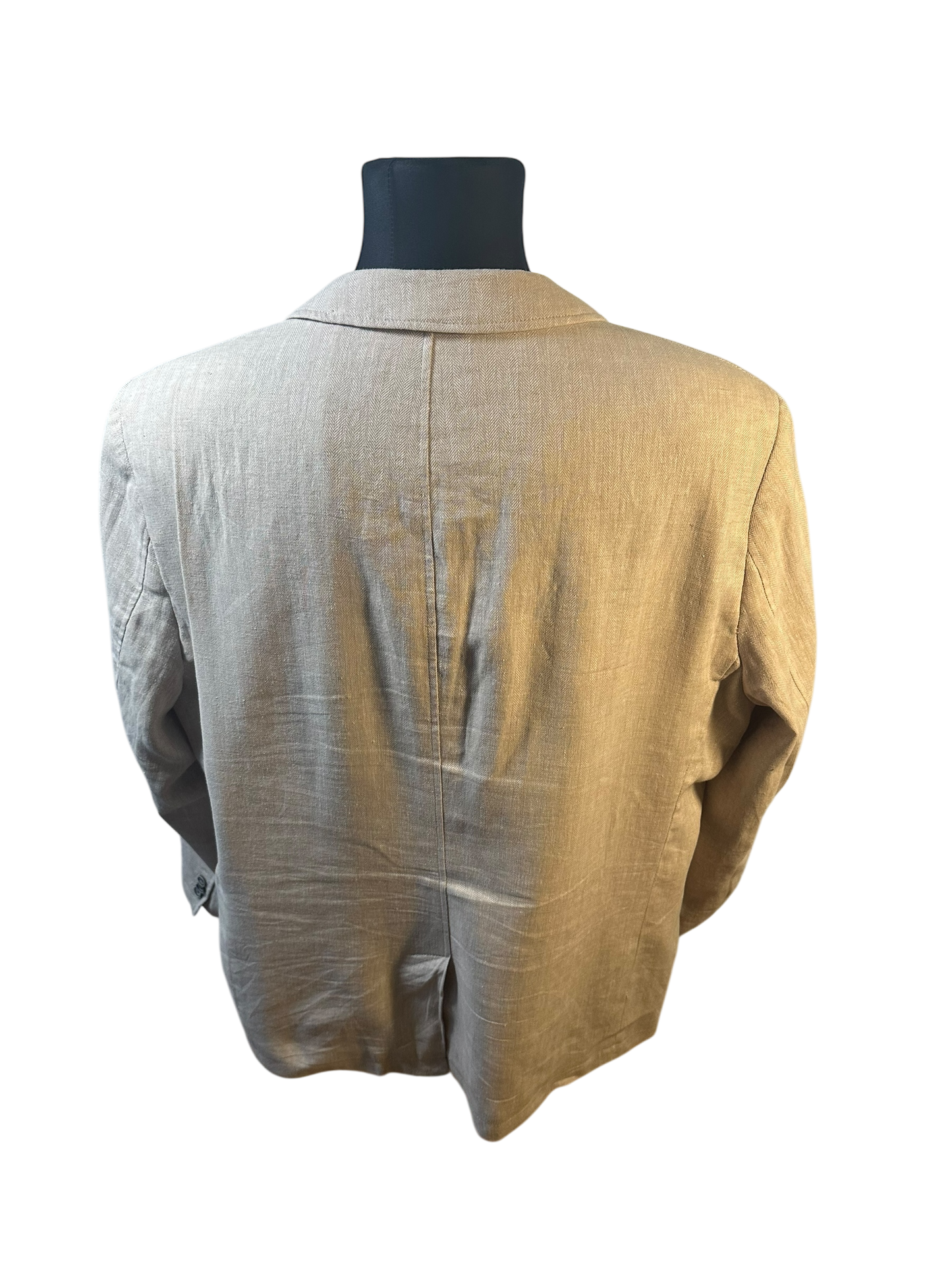 engbers Sakko Gr. 58 Beige Herren Sakko Leinen Baumwolle Sommer Elegant