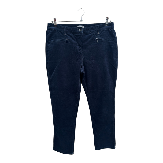 Canda Damen Cordhose Hose Kurzgröße 42 Dunkelblau Baumwolle Elasthan