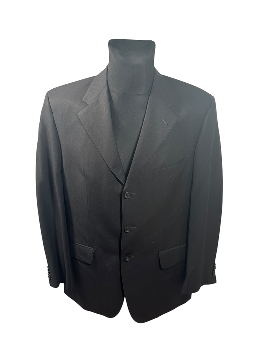 Christian Berg Sakko Gr. 56 Dunkelblau Herren Sakko Super 100s Klassisch Elegant