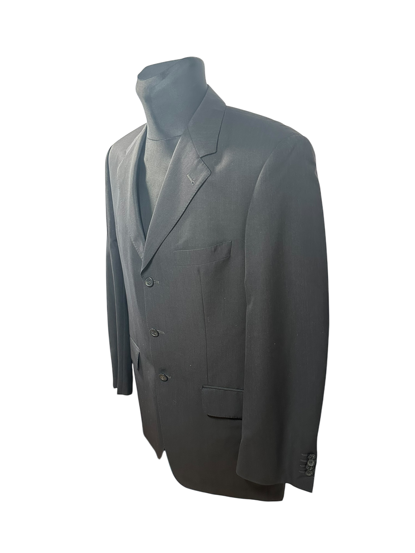 Christian Berg Sakko Gr. 56 Dunkelblau Herren Sakko Super 100s Klassisch Elegant