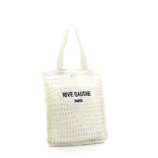 🤍 RIVE GAUCHE Häkeltasche Weiß – Boho Shopper für Damen