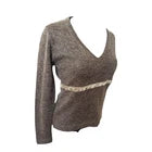 Hayward Damen Pullover V Ausschnitt Braun Gr 40 Feinstrick Elegant Mohair Mix